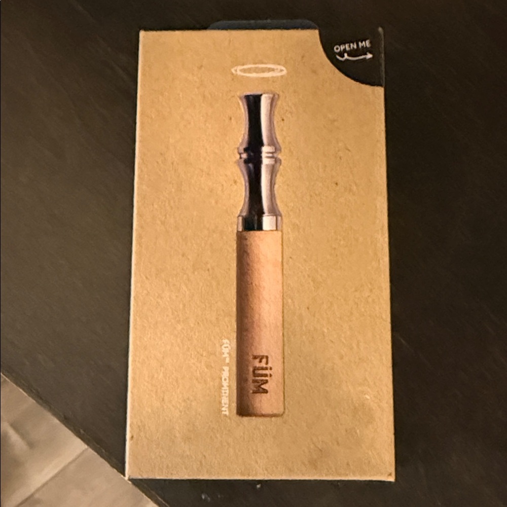 Wooden Aromatherapy Device - Natural and Silver